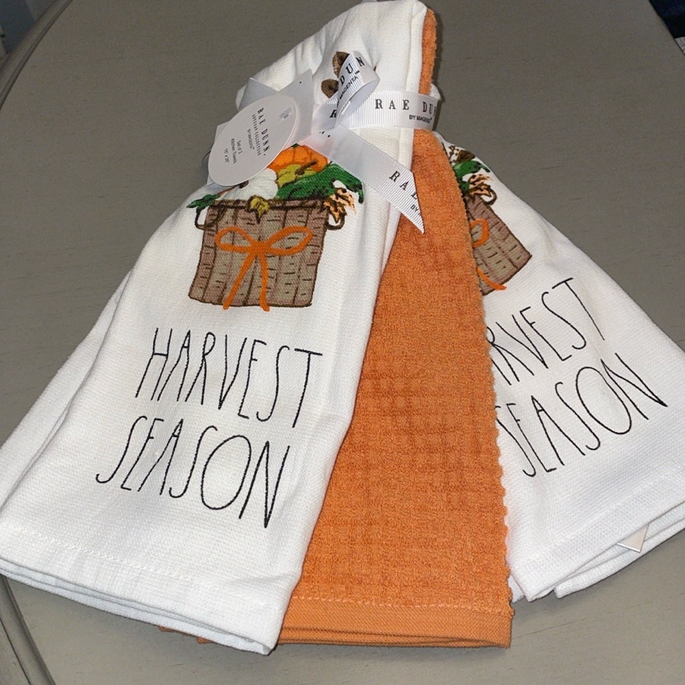 Rae Dunn Harvest Season Dish Towels